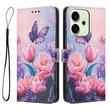 Fodral För Oppo Reno 14f 5g Blomsterdekorationer