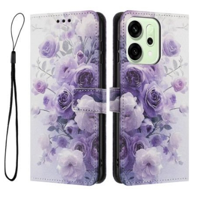 Fodral Oppo Reno 14f 5g Lila Blommor