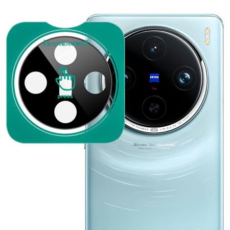 Linsskydd I Härdat Glas För Vivo X100 Pro Självpositionerande Ram (svart Version)