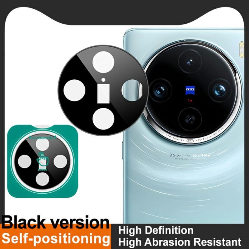 Linsskydd I Härdat Glas För Vivo X100 Pro Självpositionerande Ram (svart Version)
