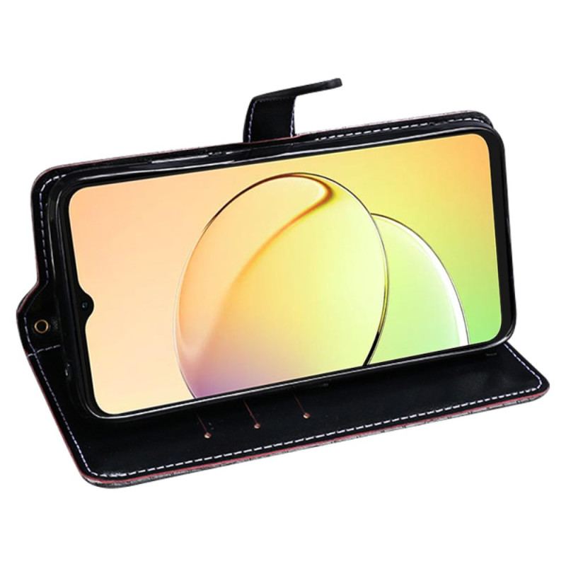 Fodral För Realme C55 Idewei Krokodilmodell