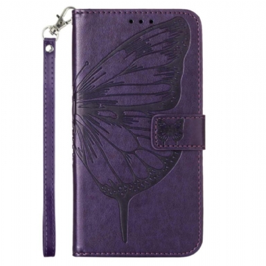 Fodral Realme C55 Plånbok Med Blommigt Fjärilsmönster