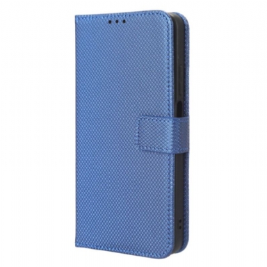 Fodral Realme C55 Plånbok Med Texturerad Rem