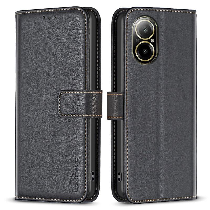 Läderfodral Realme C67 Telefonfodral Klassisk Binfen Color