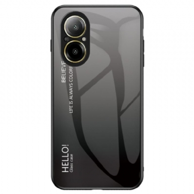 Skal För Realme C67 Hello Härdat Glas