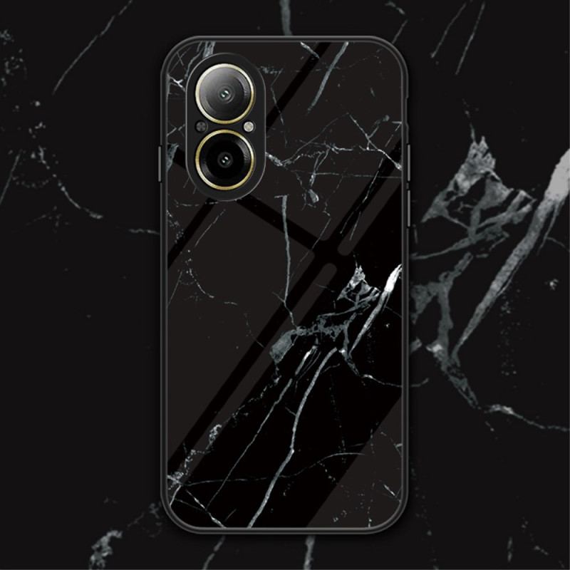 Skal Realme C67 Mönster I Härdat Glas I Marmor