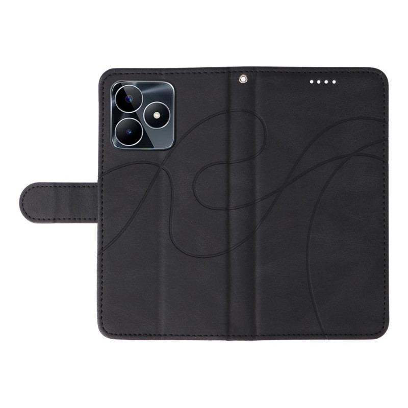 Fodral Realme C53 Vågiga Linjer
