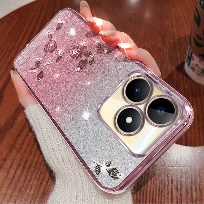 Skal Realme C53 Kadem Glitter- Och Strasshållare