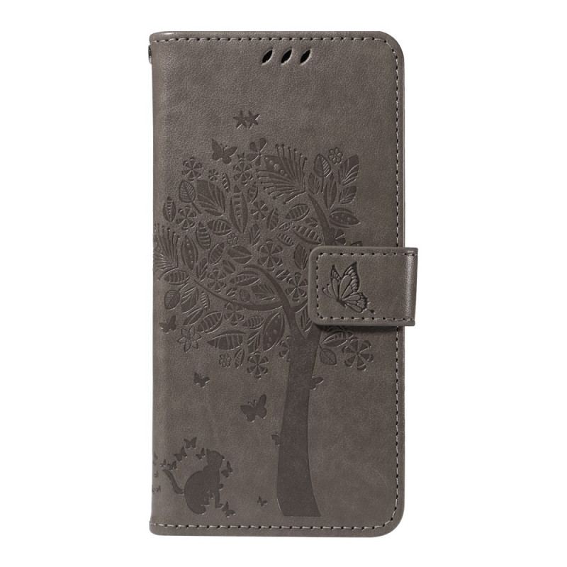 Fodral För Oneplus 13r Träd Och Katt