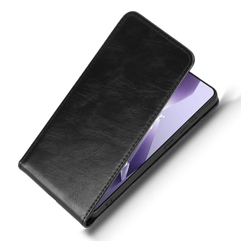 Fodral Oneplus 13r Konstläder Med Vertikal Flik