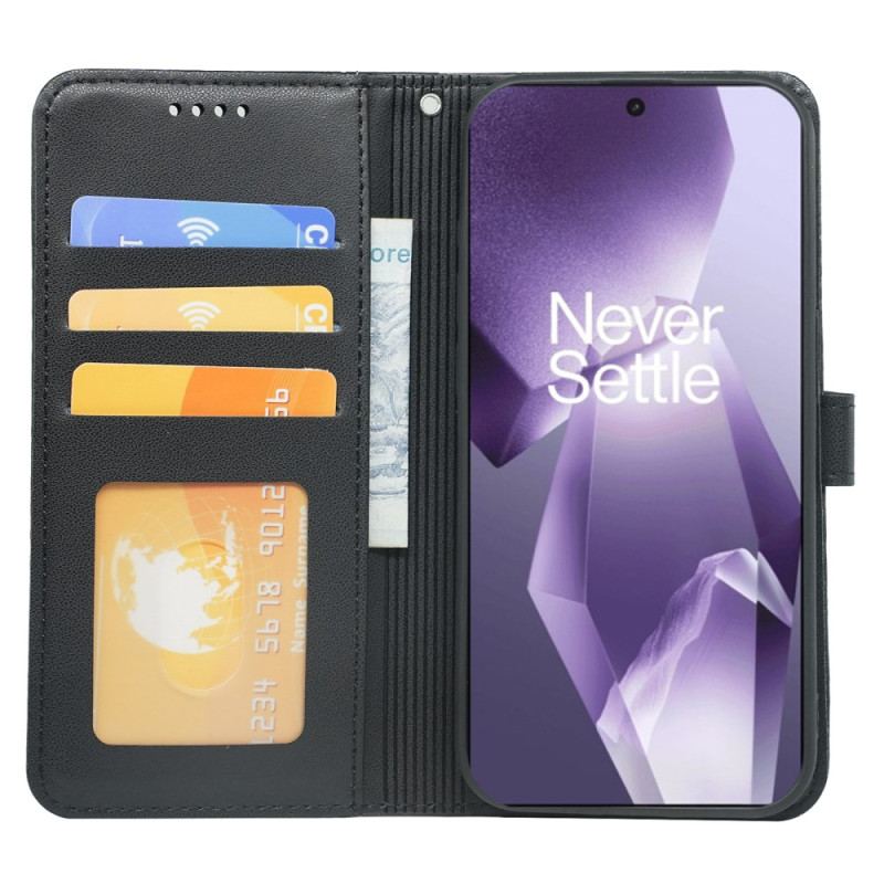 Fodral Oneplus 13r Plånbok Med Dubbel Korthållare