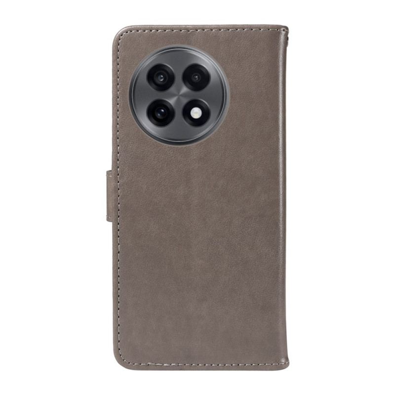 Läderfodral Oneplus 13r Telefonfodral Katt Och Bi