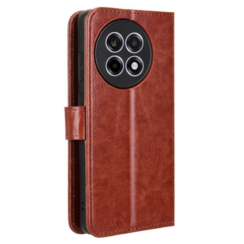 Läderskal Fodral Oneplus 13r Flashigt Konstläder