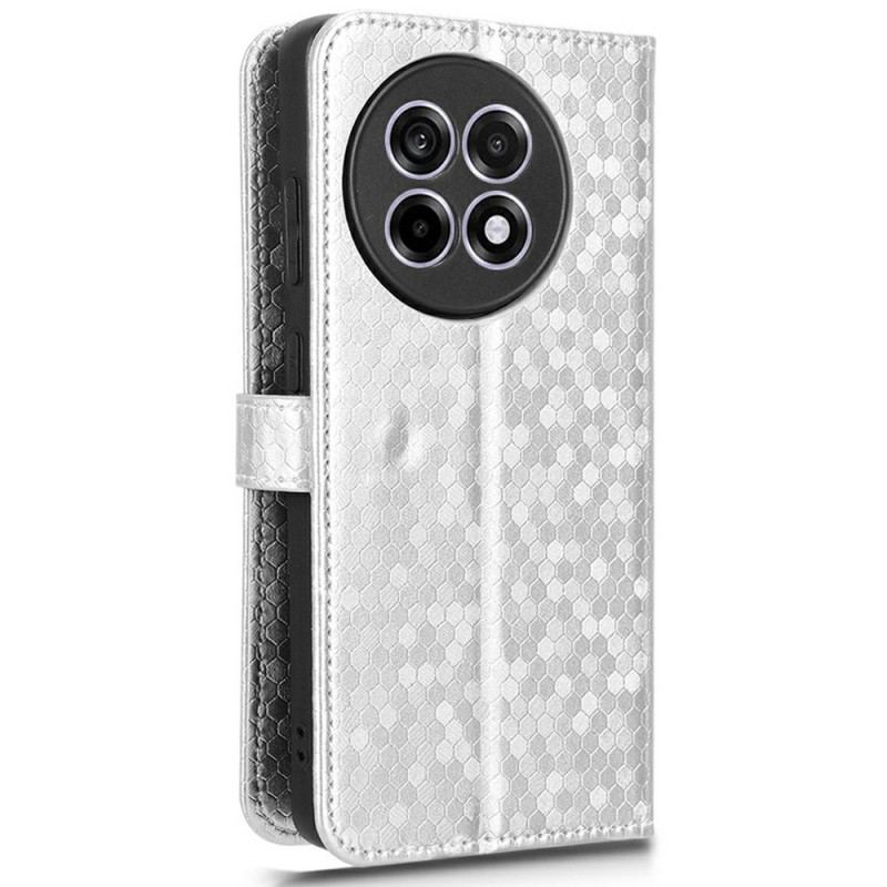 Läderskal Fodral Oneplus 13r Glänsande Prickar