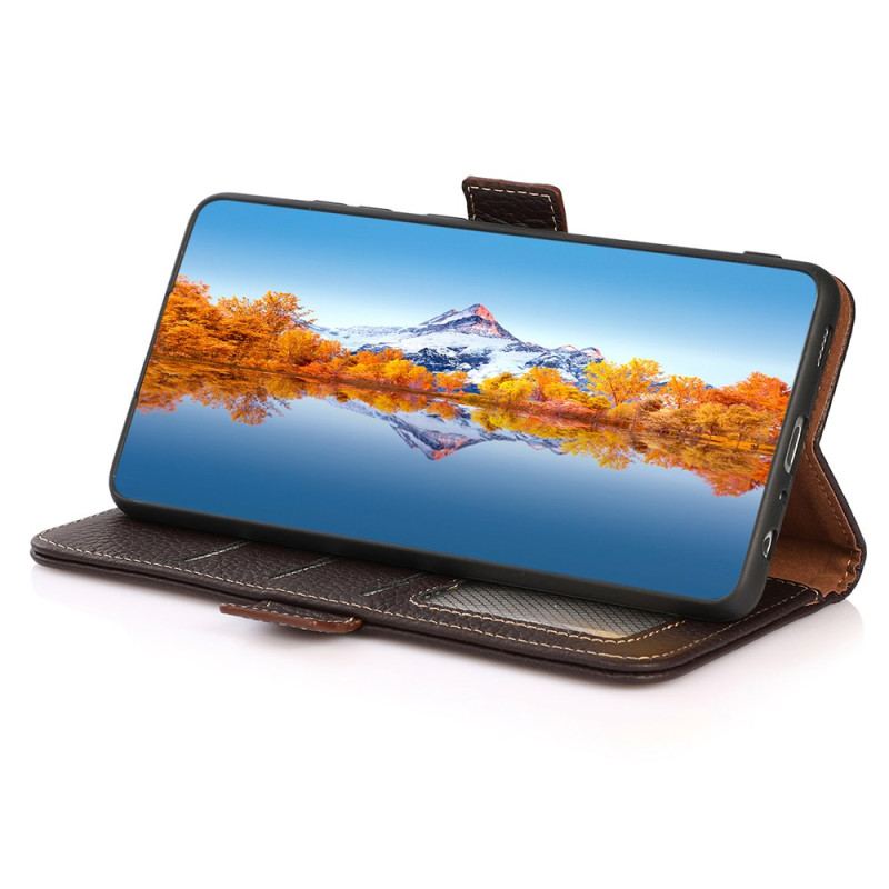 Läderskal Fodral Oneplus 13r Khazneh Läder Rfid-skydd