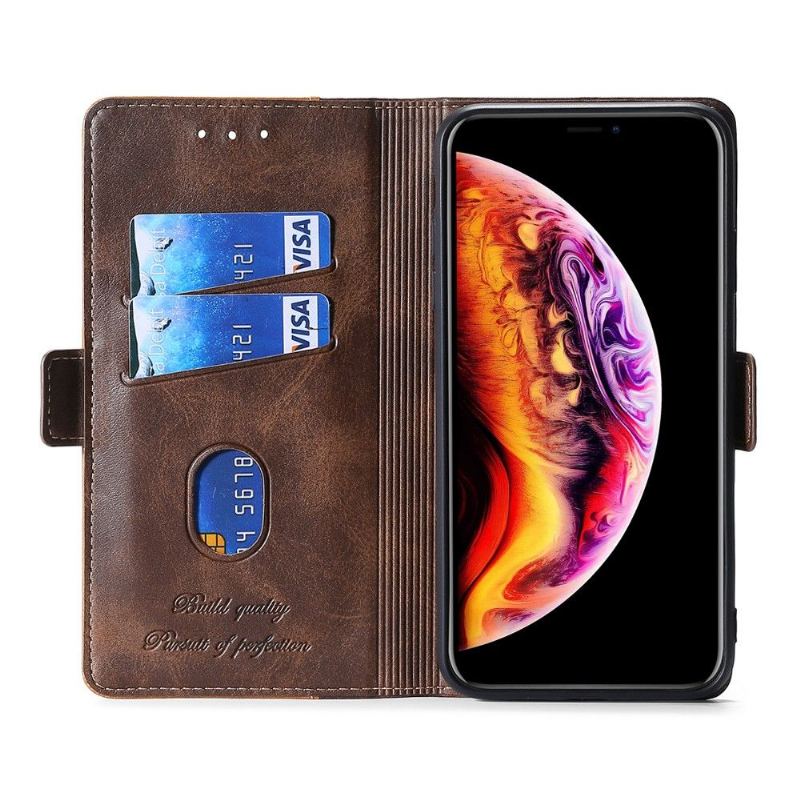 Folio-fodral För Samsung Galaxy S20 FE Fallskydd Keyunfei Konstläder Bicolor