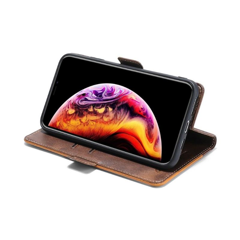 Folio-fodral För Samsung Galaxy S20 FE Fallskydd Keyunfei Konstläder Bicolor
