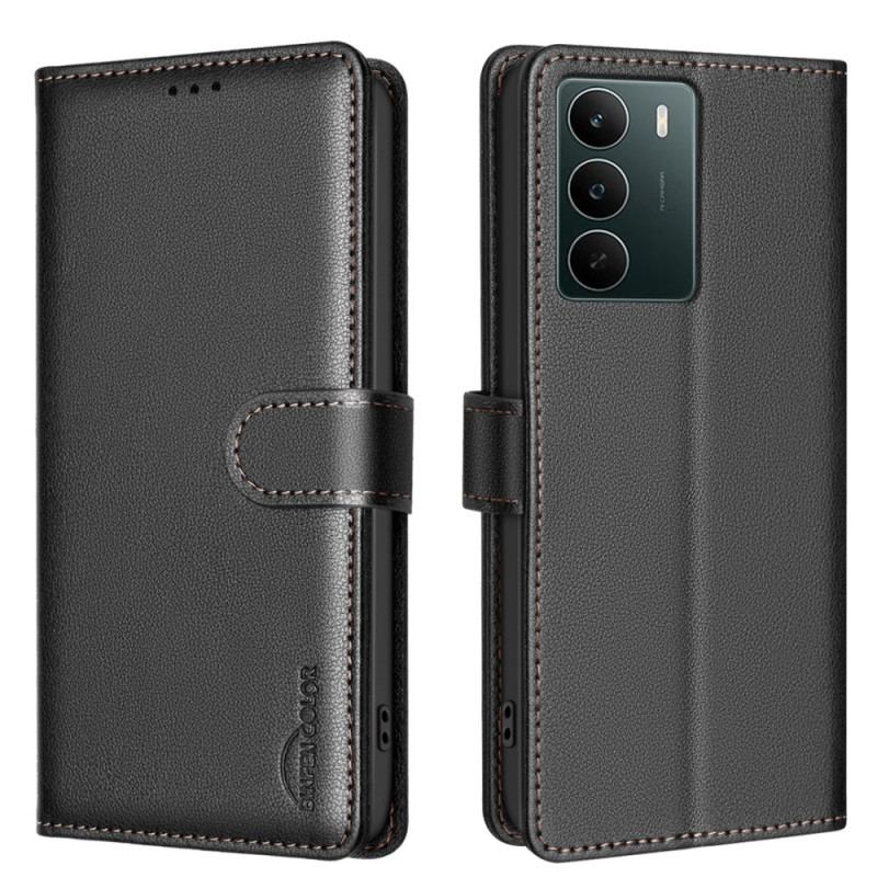 Läderfodral Realme C71 Telefonfodral Binfen Color Rfid-plånbok