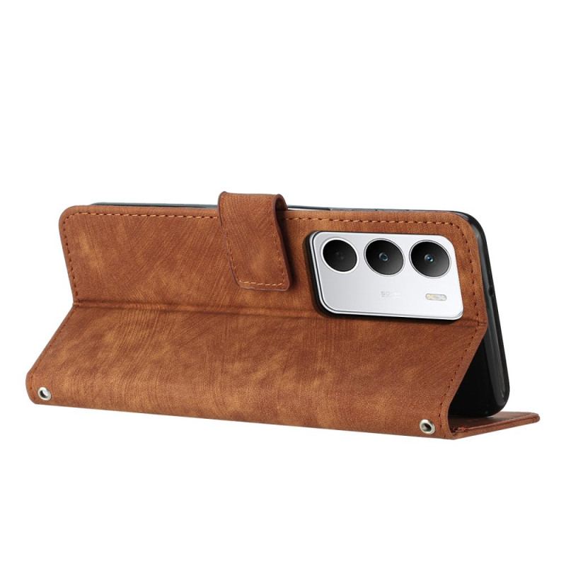 Läderfodral Realme C71 Telefonfodral Linjer