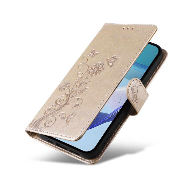 Skyddsfodral Realme C71 Fjärilar Och Blommor