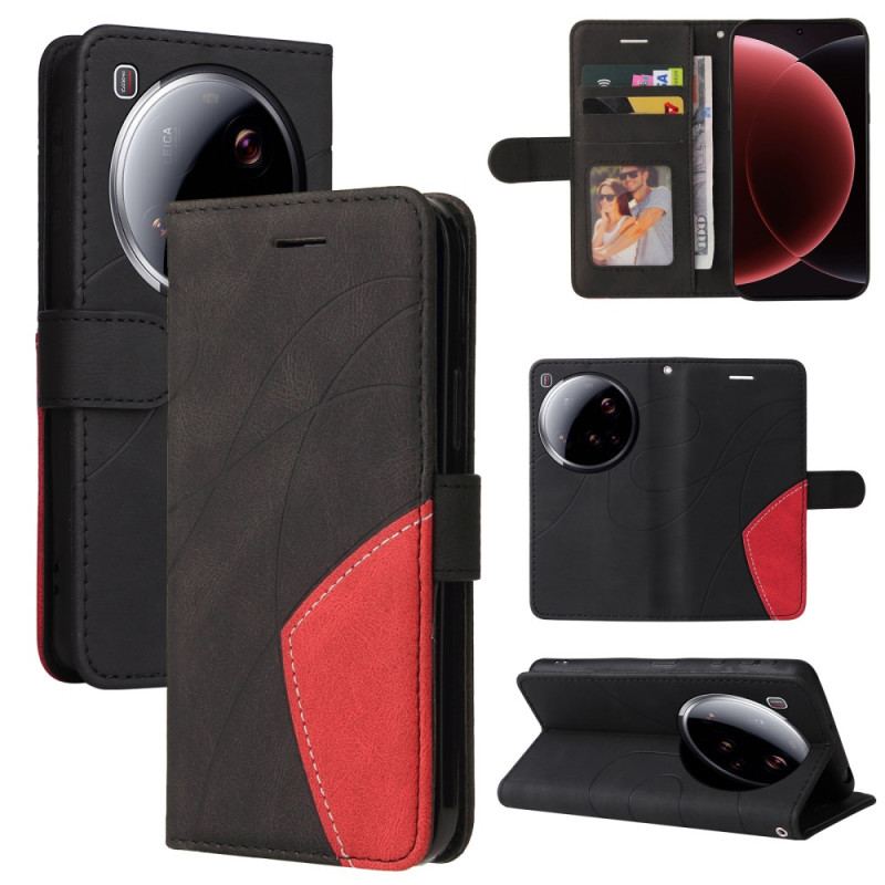 Fodral För Xiaomi 15 Ultra Tvåfärgade Vågiga Linjer