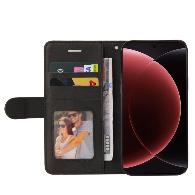 Fodral För Xiaomi 15 Ultra Tvåfärgade Vågiga Linjer