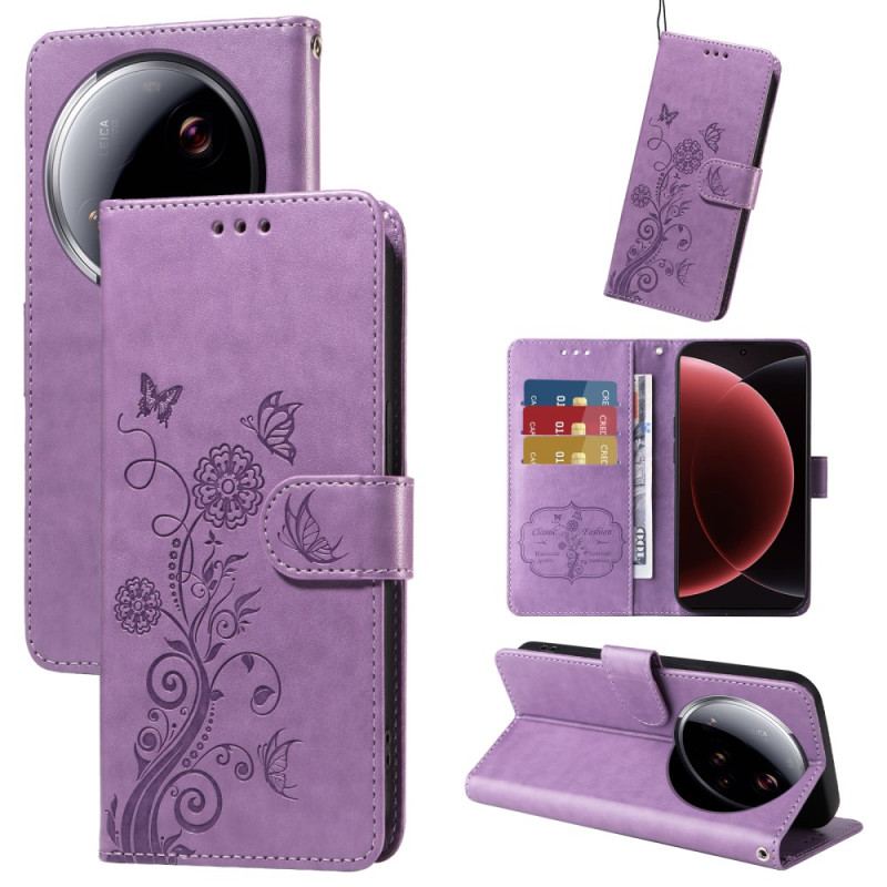 Fodral Xiaomi 15 Ultra Blomsterdekor