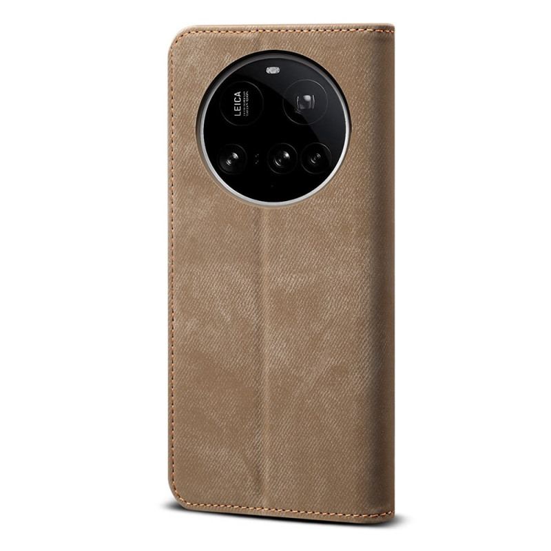 Folio-fodral Xiaomi 15 Ultra Denim Tyg