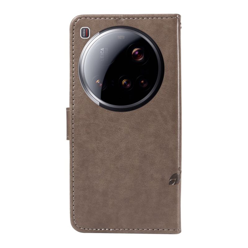 Läderskal Fodral Xiaomi 15 Ultra Blommönster