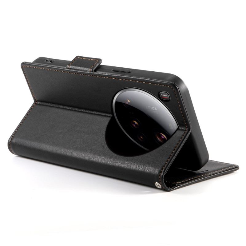 Läderskal Fodral Xiaomi 15 Ultra Dubbel Spänne