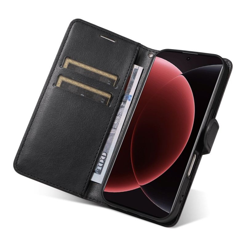 Läderskal Fodral Xiaomi 15 Ultra Enfärgat Konstläder