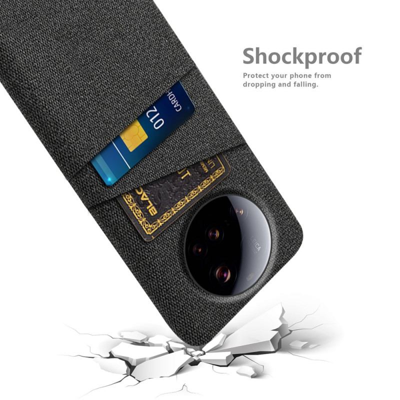 Skal Xiaomi 15 Ultra Dubbel Korthållare I Tyg