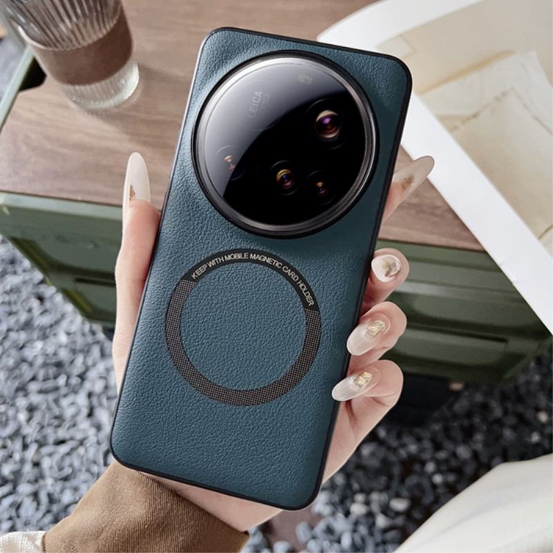 Skal Xiaomi 15 Ultra Telefonfodral Kompatibel Med Magsafe-lädereffekt