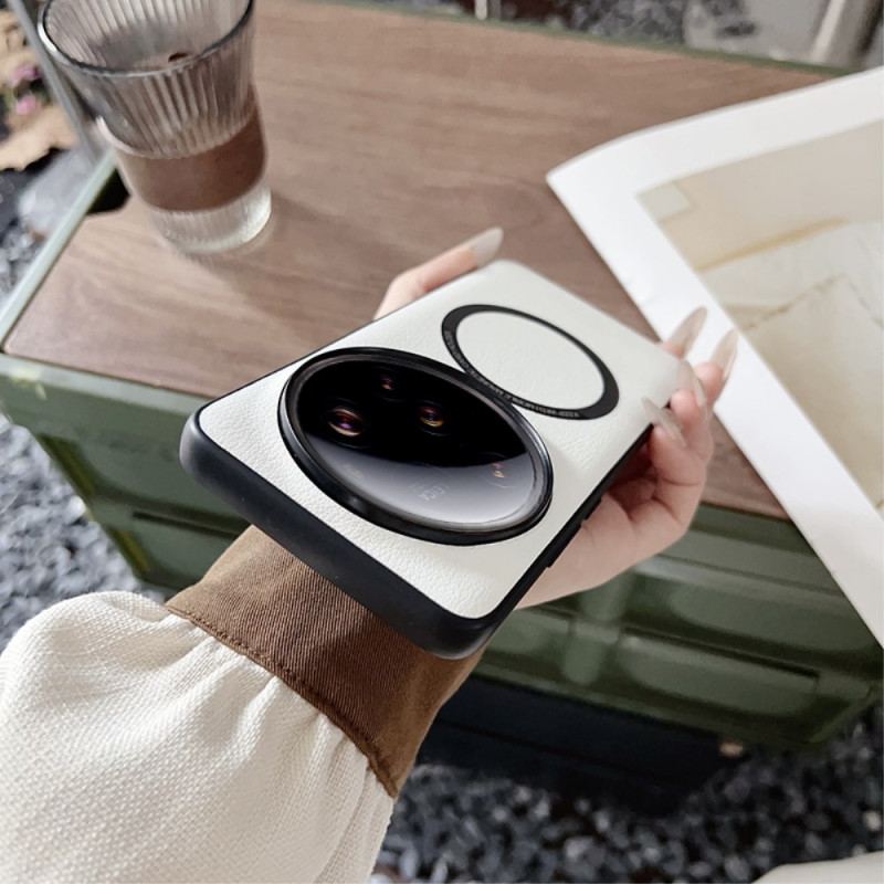 Skal Xiaomi 15 Ultra Telefonfodral Kompatibel Med Magsafe-lädereffekt