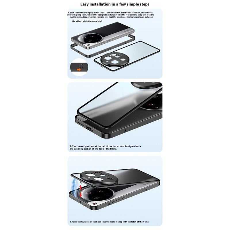 Skal Xiaomi 15 Ultra Telefonfodral Pop-up-låsmekanism