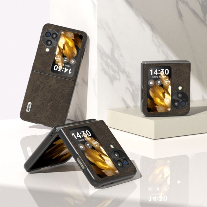 Skal Oppo Find N3 Flip Lädereffekt Vintage Abeel