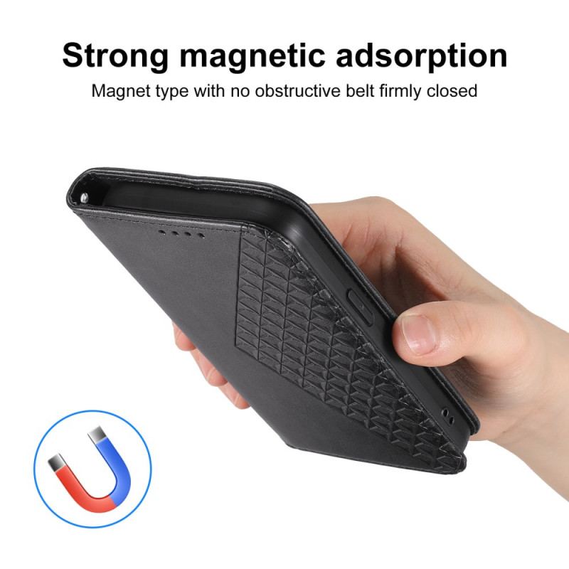 Folio-fodral För Realme 14 Pro Plus 5g Texturerad Med Rem