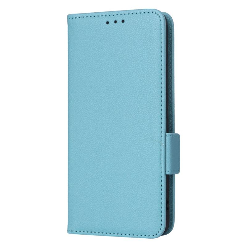 Läderskal Fodral Realme 14 Pro Plus 5g Litchi-konstläder Med Rem