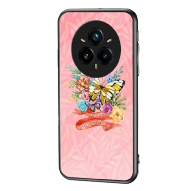 Skal Realme 14 Pro Plus 5g Fjärilar I Härdat Glas