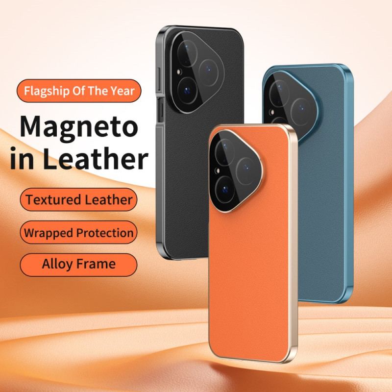 Skal För Huawei Pura 80 Läderdesign Och Skärmskydd I Härdat Glas