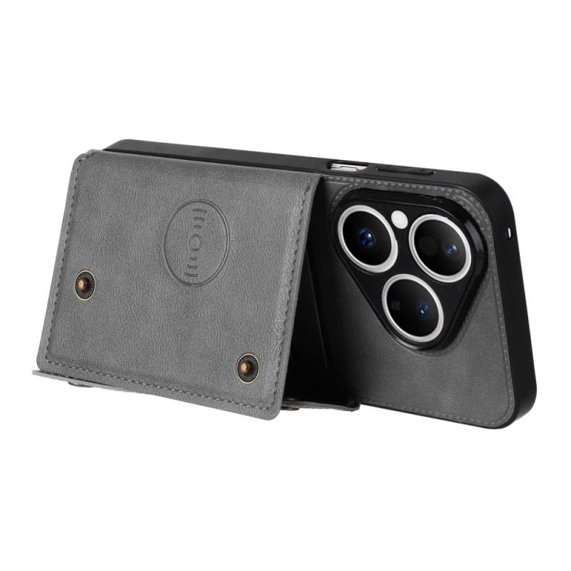 Skal Huawei Pura 80 Telefonfodral Lädereffekt Korthållare