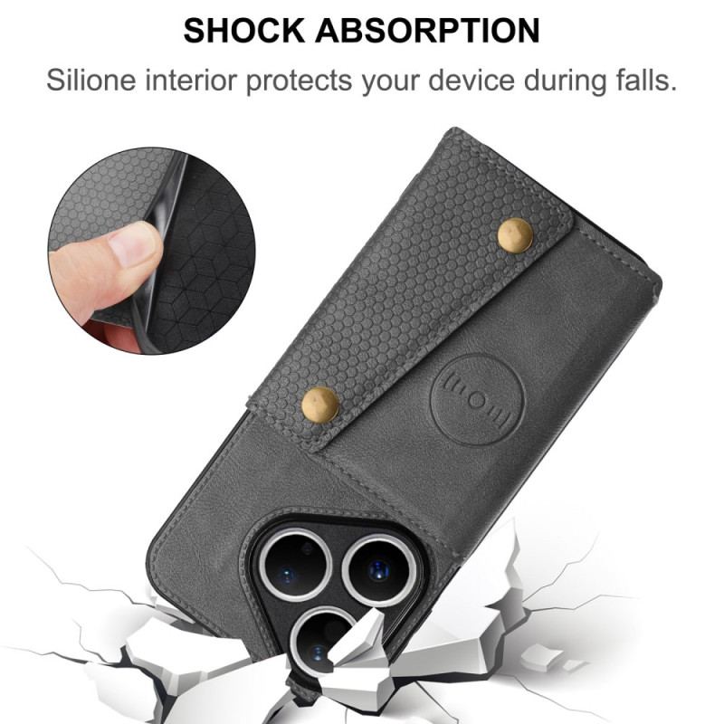 Skal Huawei Pura 80 Telefonfodral Lädereffekt Korthållare