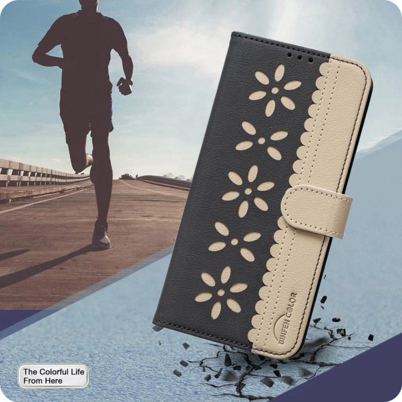 Läderfodral Samsung Galaxy S26 Ultra Telefonfodral Binfen-färg Blommönster