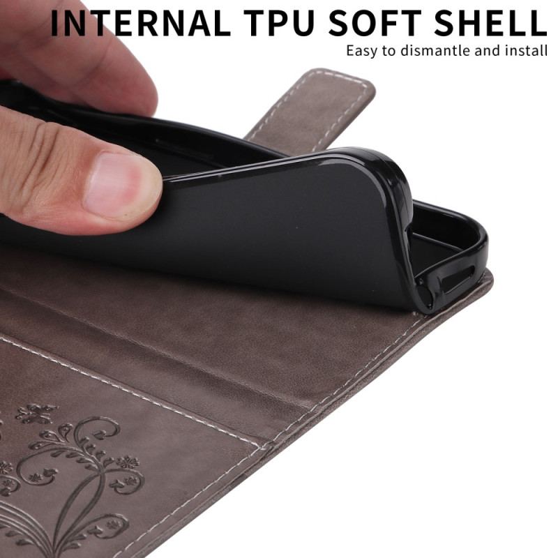 Läderfodral Samsung Galaxy S26 Ultra Telefonfodral Jättefjärilar