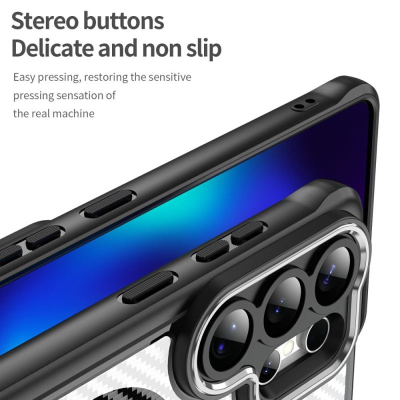 Skal För Samsung Galaxy S26 Ultra Magsafe Hybrid Protection Kolfiberstruktur