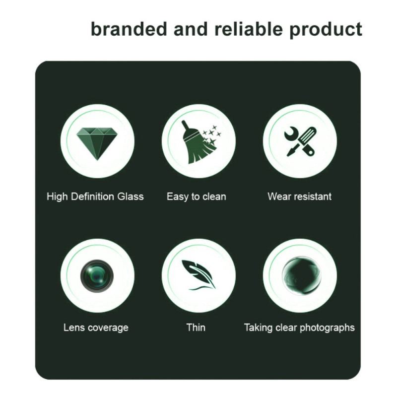 Härdat Glas Skyddslins För Vivo V50 5g / V50e 5g 9 Svart0