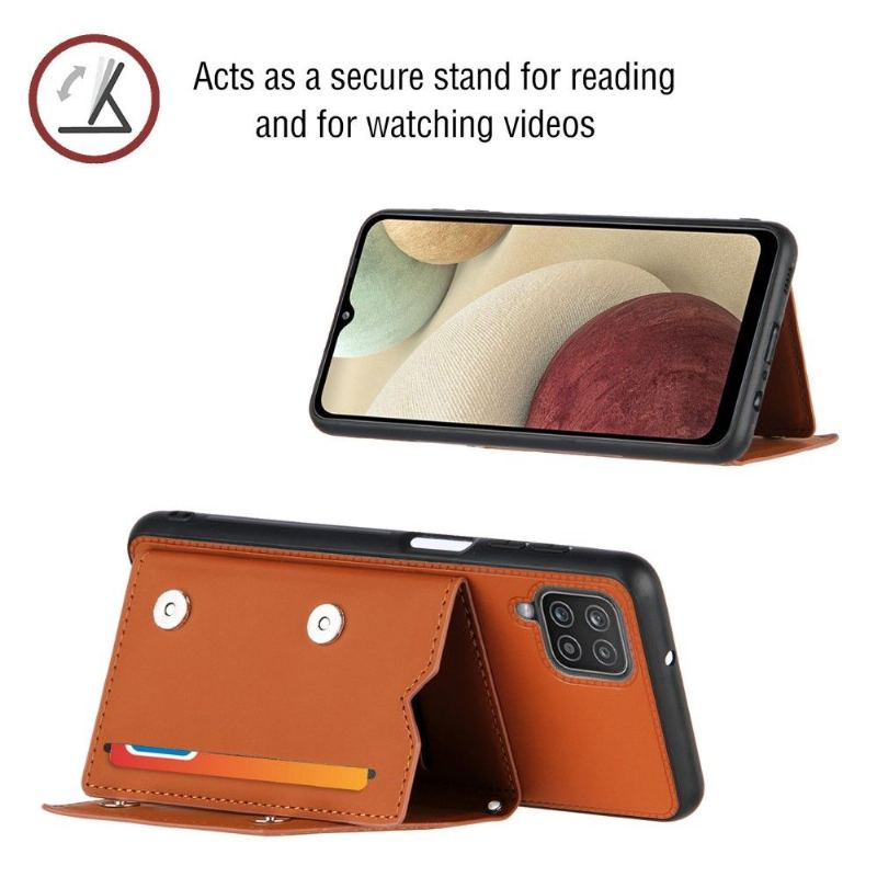 Skal För Samsung Galaxy A12 Bedrijf Aude Multi-compartment Lanyard