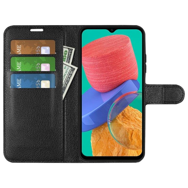 Folio-fodral För Samsung Galaxy M33 5G Plånboksfodral Läderstil