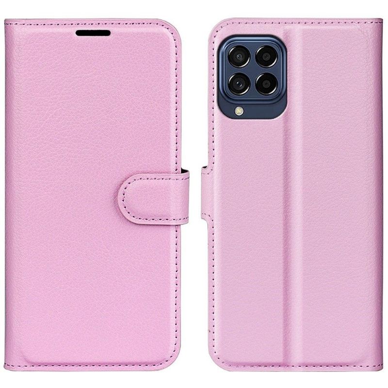 Folio-fodral För Samsung Galaxy M33 5G Plånboksfodral Läderstil