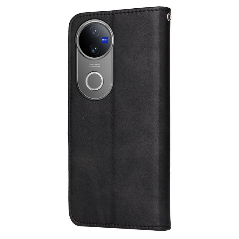 Fodral För Vivo V50 5g Enkelt Lädereffekt